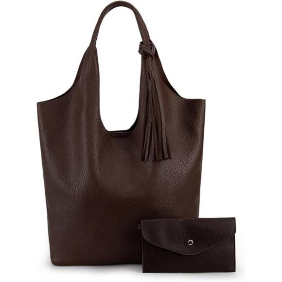 Slouchy Hobo Bags for Women Coffee1 - Picture 2 of 5